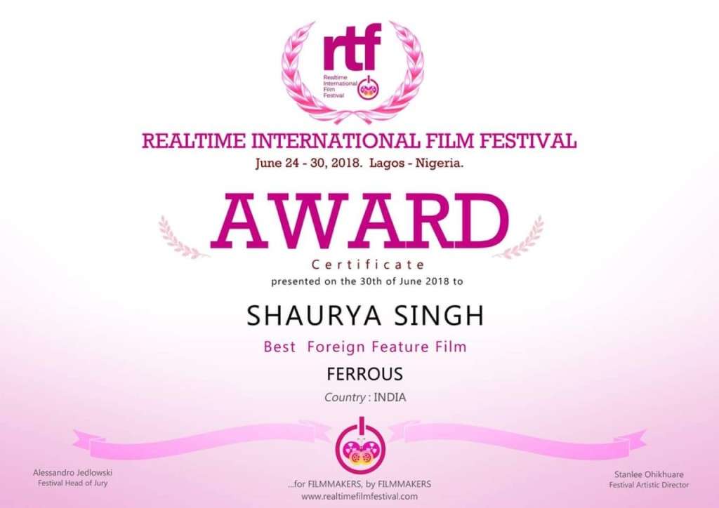 realtime international film festival june 24 - 30 2018 lagos - nigeria indian film Win award (3)