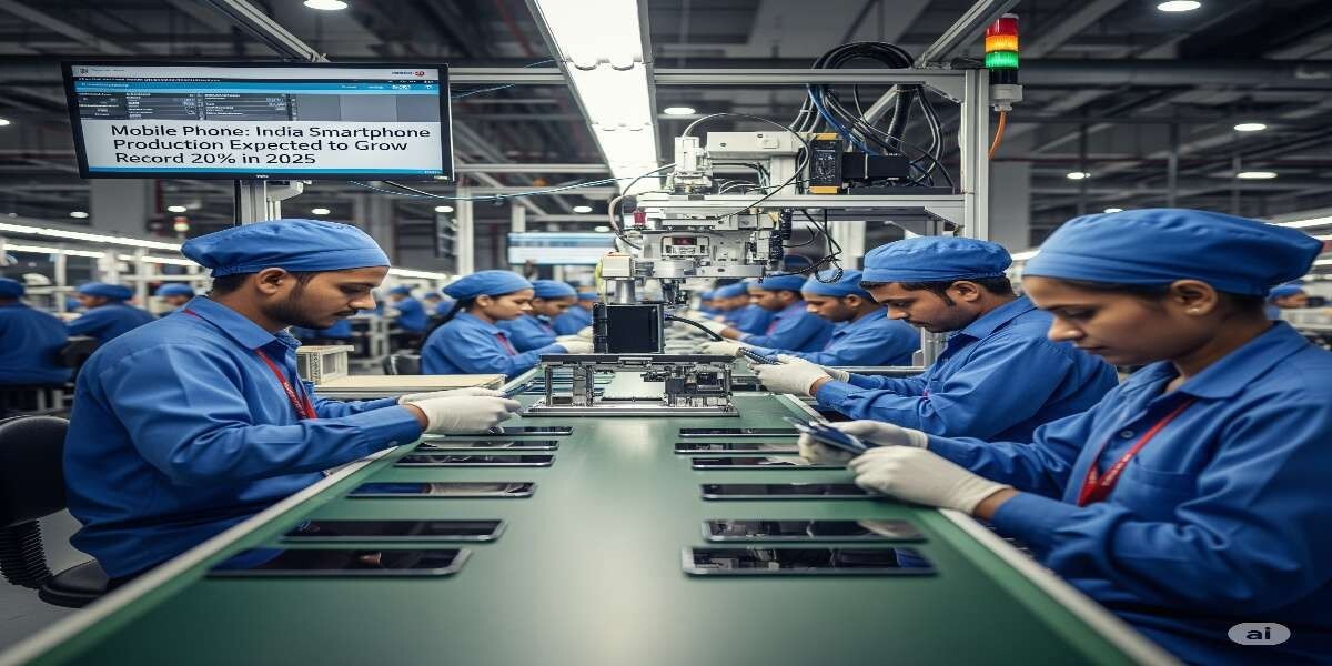 Mobile phone india smartphone production growth 2025