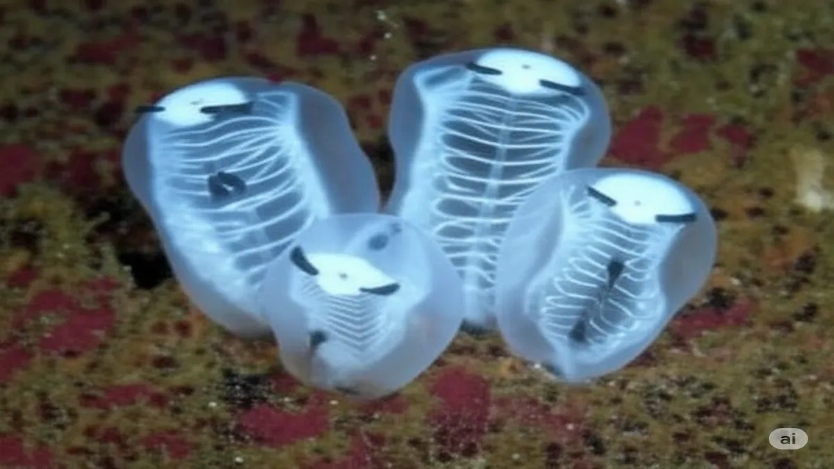 Skeleton panda ascidian mini panda discovery japan sea world