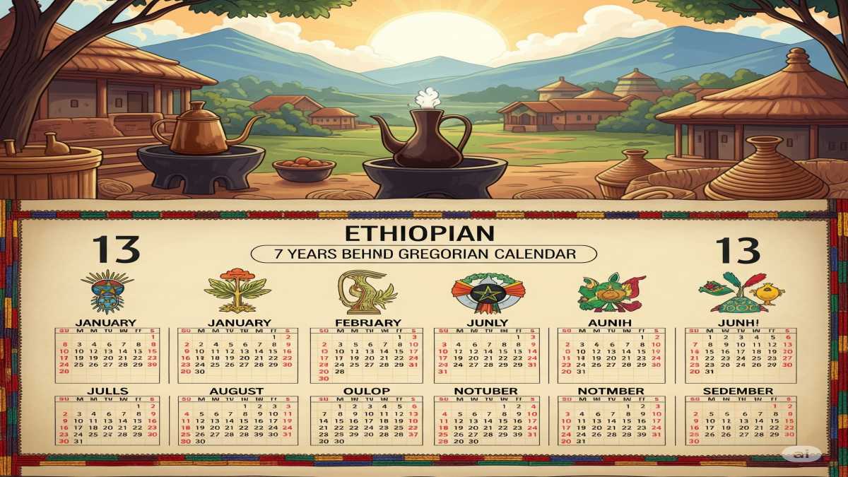 ethiopia unique country 13 months calendar
