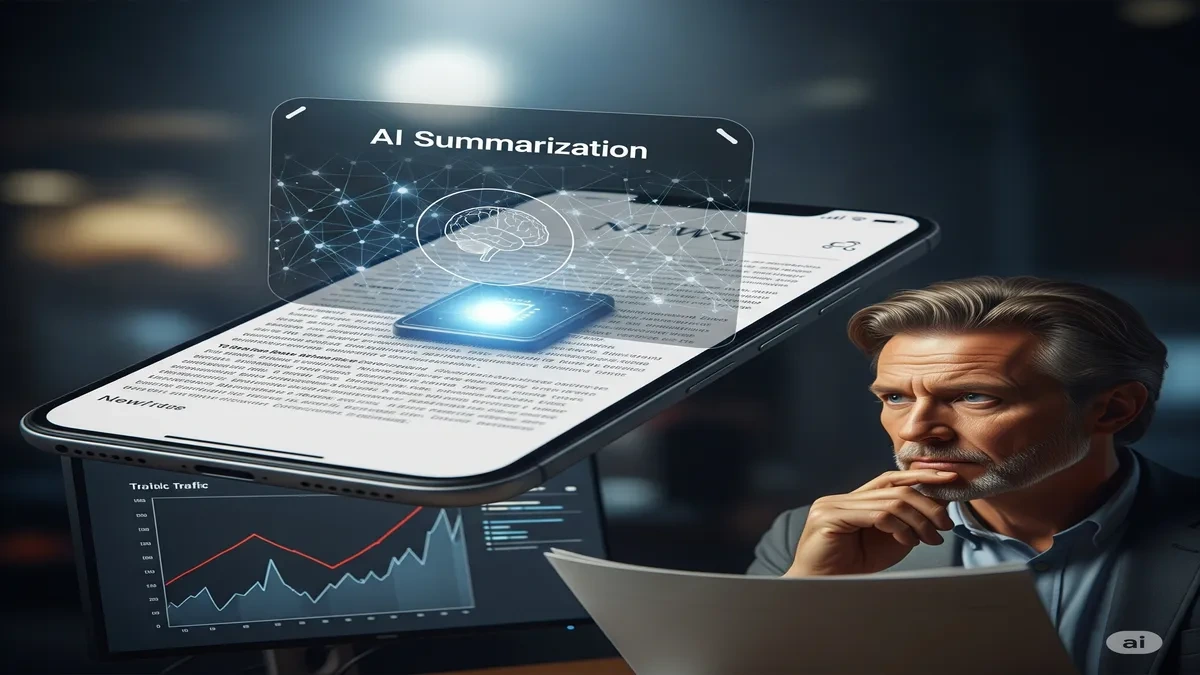 google ai news summary effect news portal hindi
