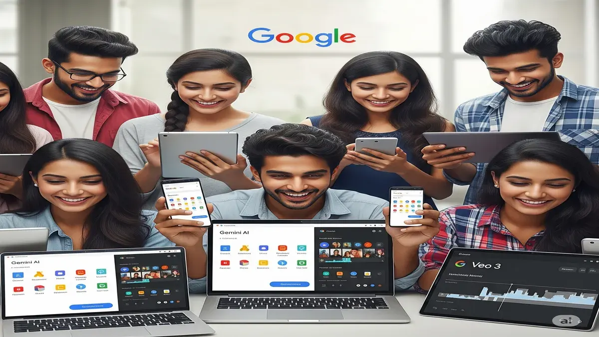 google gemini ai pro free students india
