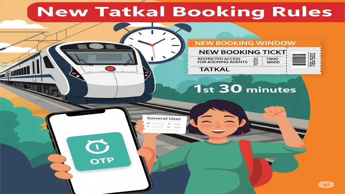 irctc tatkal train ticket new rules july 2025
