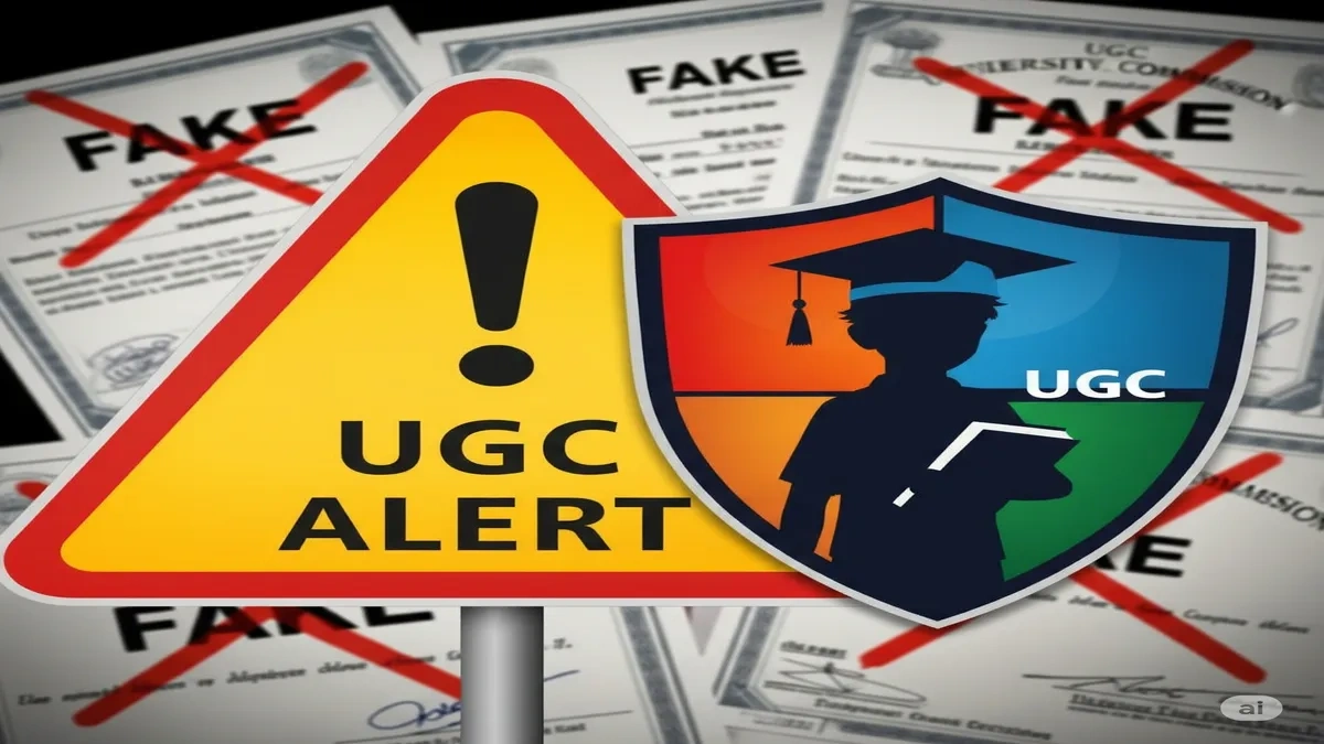 ugc alert fake degree hindi