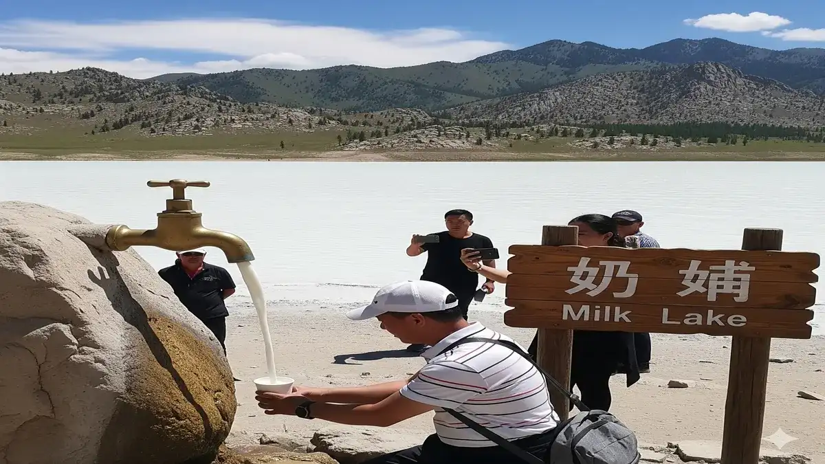 Milk Lake The Mystery of Beiying Chegen Lake in China