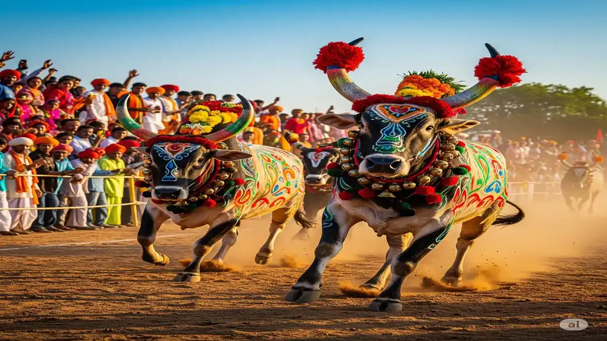 Pola festival chhattisgarh raipur bull race