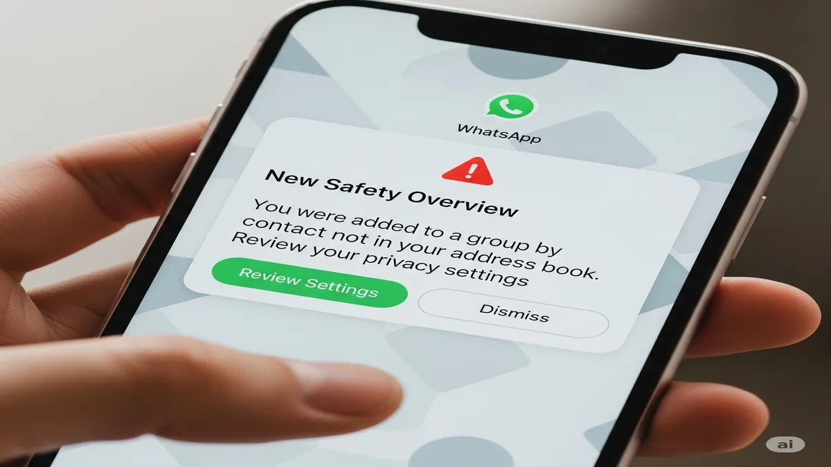 Whatsapp Safety Feature Unknown Group Alert