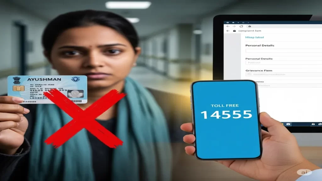 ayushman card complaint process in hindi