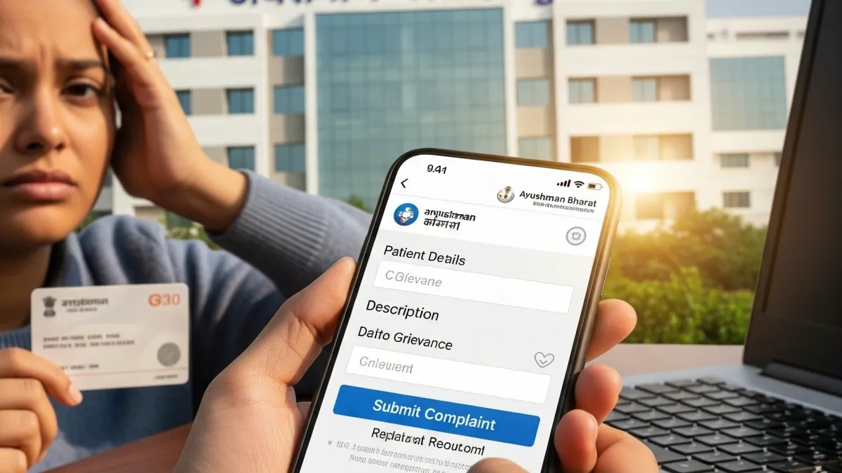 ayushman card complaint process india