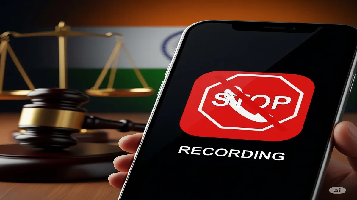call recording law india