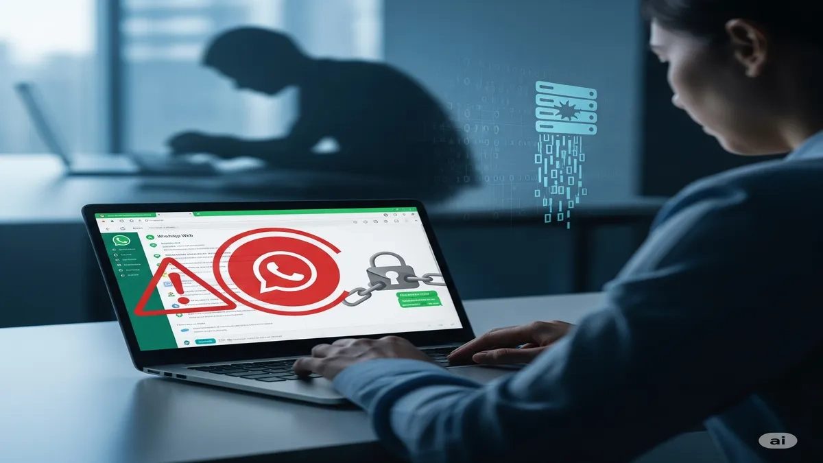 whatsapp web office laptop warning