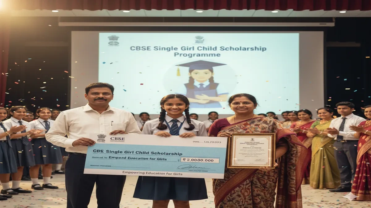 CBSE, Single Girl Child, Scholarship