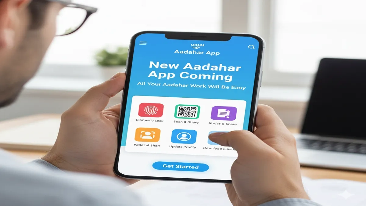 Aadhaar App, UIDAI, Aadhaar Services, mAadhaar, New App
