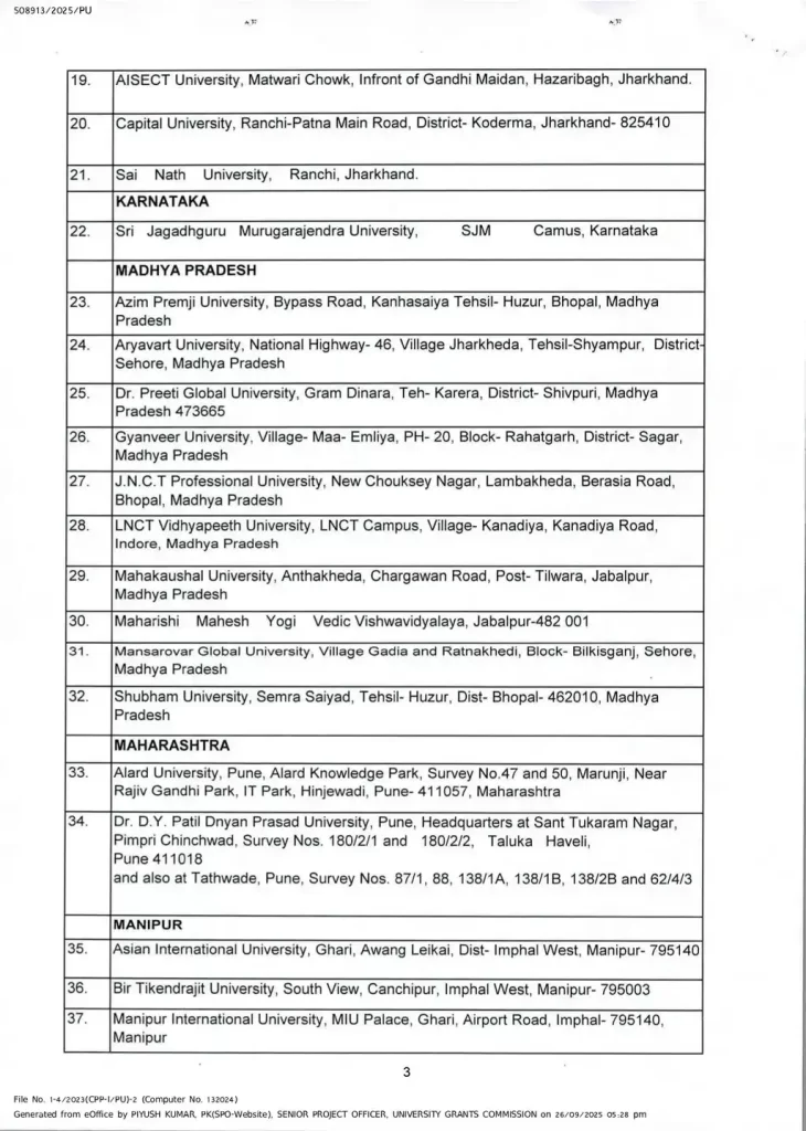 UGC, University