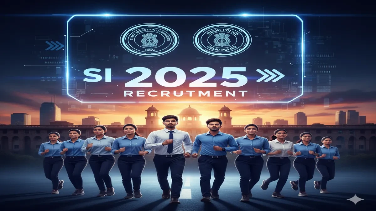 ssc jobs recruitment delhi police si 2025