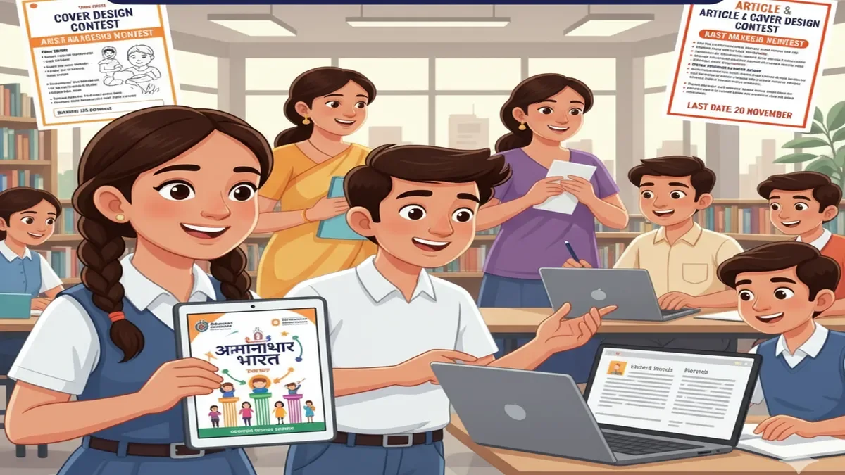 CBSE Competition, CBSE e-Magazine, Senbosec, Atmanirbhar Bharat, Cover Design Contest