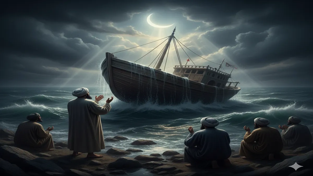 ghous pak, karamat-e-ghous-e-azam, sunken boat miracle, qadri silsila, peerane peer