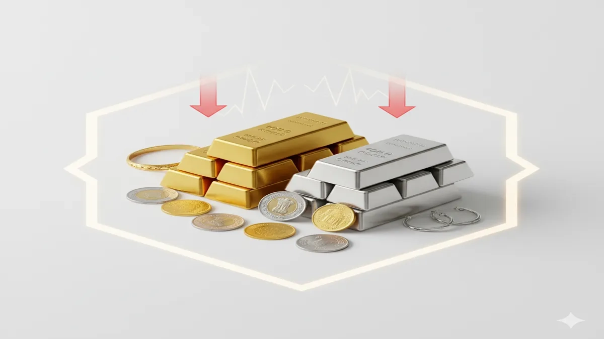 Gold Silver Latest Price, Gold Price Drop, RBI Gold Reserve, Commodity Market, Safe Haven Demand