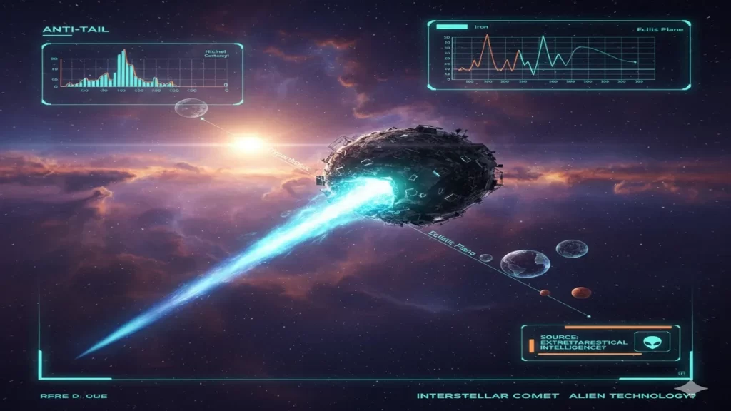 interstellar comet 3i atlas, Avi Loeb, alien technology, nickel anomaly, technosignature