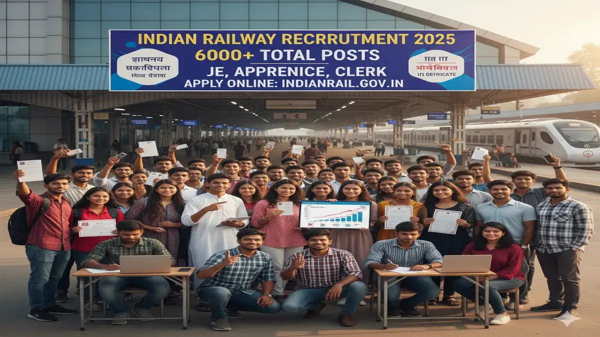 Railway Job 2025, RRB JE, Railway Apprentice, Sarkari Naukri, ECR NWR NER, रेलवे भर्ती, सरकारी नौकरी