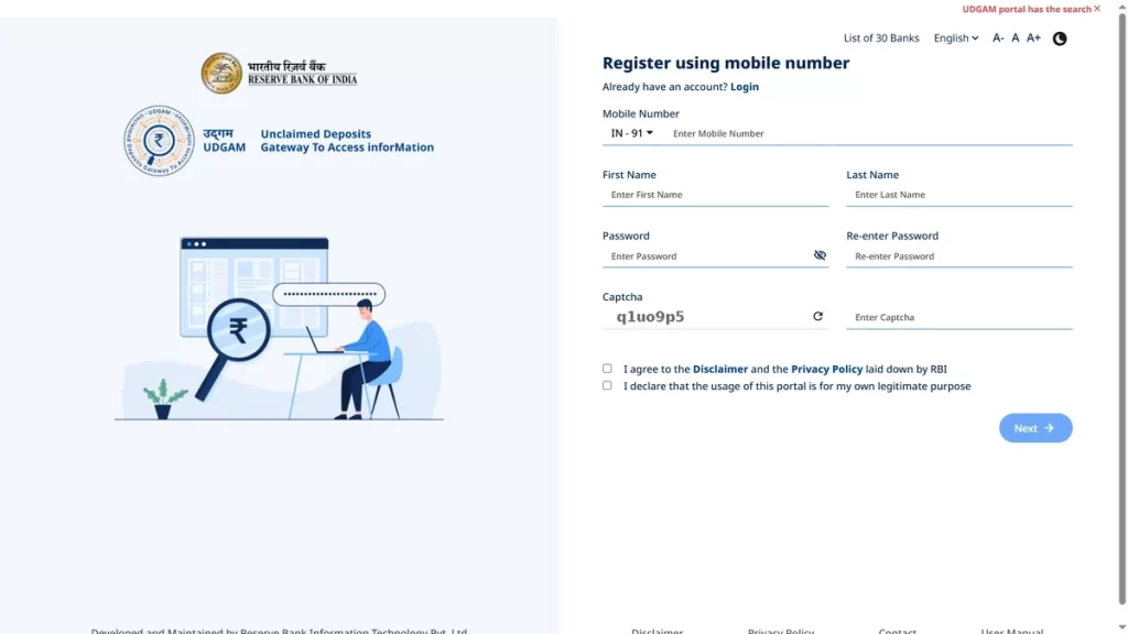 UDGAM, Unclaimed Deposits, RBI Portal, Aapki Punji Aapka Adhikar, Financial Assets