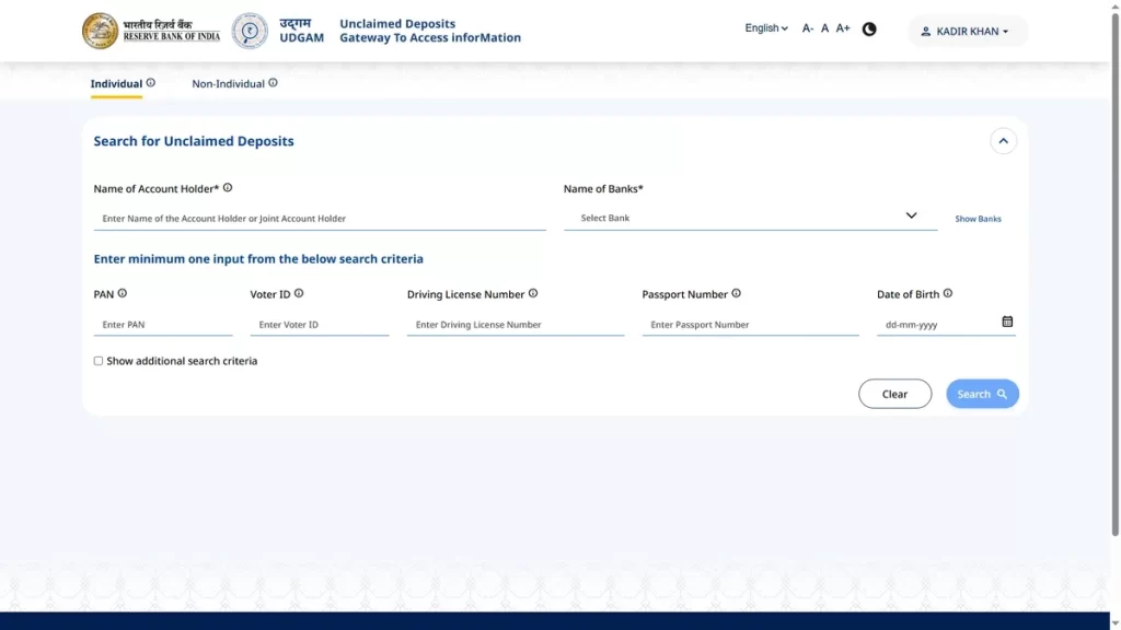 UDGAM, Unclaimed Deposits, RBI Portal, Aapki Punji Aapka Adhikar, Financial Assets