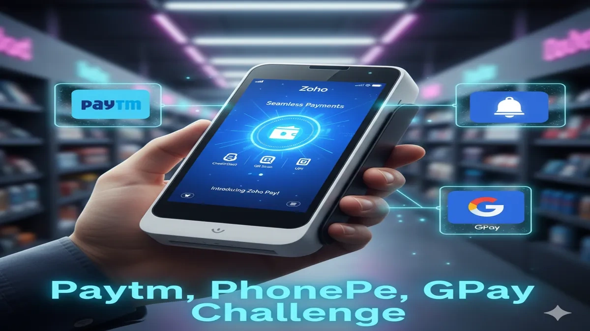 Zoho, Zoho POS, Paytm, PhonePe, Fintech India