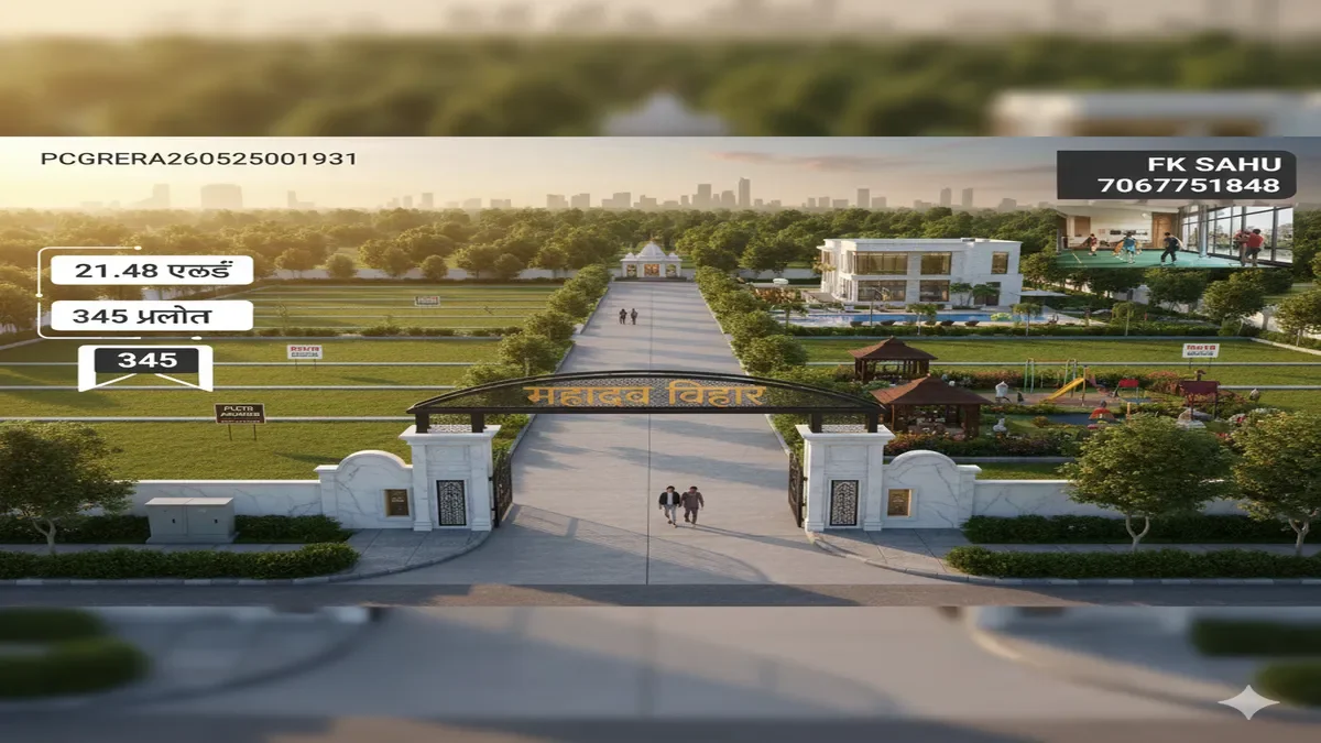 महादेव विहार रायपुर, Mahadev Vihar Raipur, प्लॉट खरीदें, Buy Plot, रेरा रजिस्टर्ड, RERA Registered