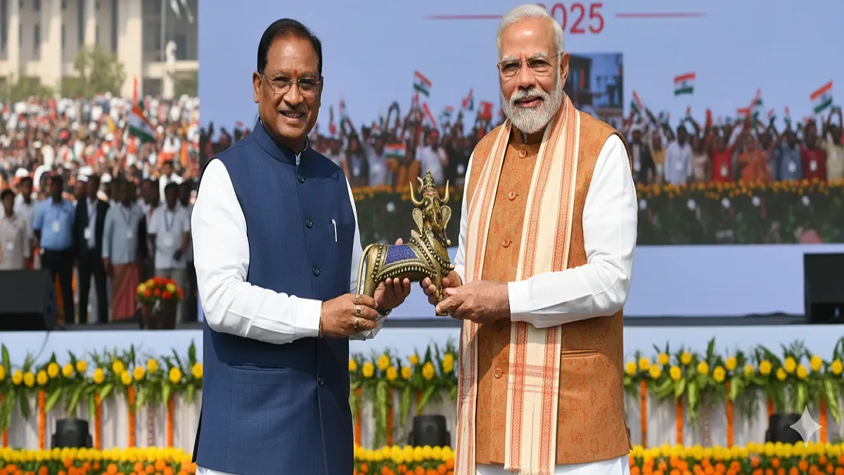 PM Modi In Chhattisgarh, Chhattisgarh Rajyotsava 2025, Rajat Jayanti, Vishnu Deo Sai, Nava Raipur Atal Nagar, छत्तीसगढ़ राजोत्सव 2025, रजत जयंती, विष्णु देव साय, नवा रायपुर अटल नगर