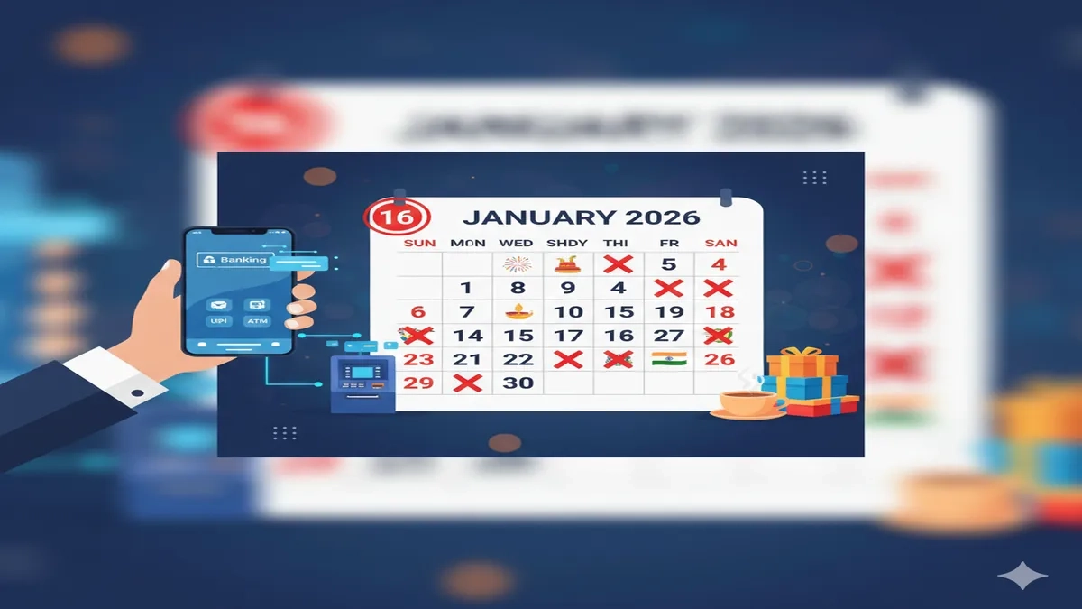 Bank Holidays 2026, Bank Holidays January 2026, RBI Holiday Calendar, Banking News India, Republic Day Bank Holiday, Digital Banking.