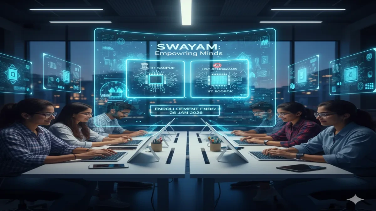 Free Semiconductor Courses, SWAYAM Portal, Ministry of Education Courses, IIT Online Courses, Semiconductor Industry.