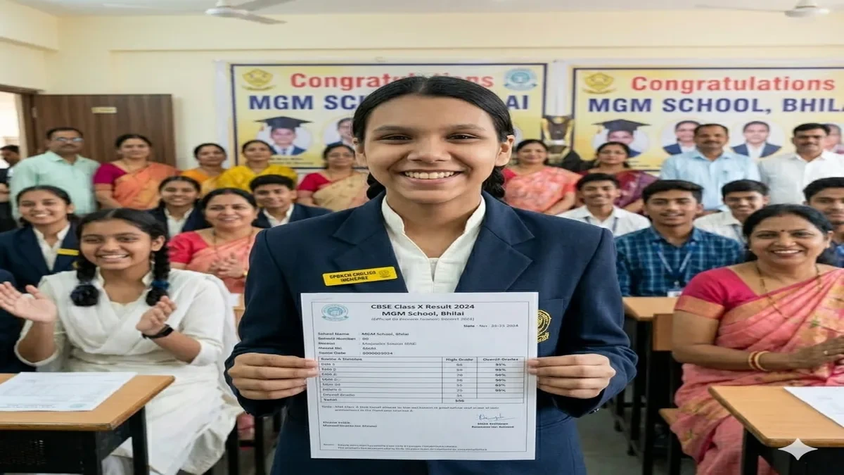 CBSE, Aysha, Result, Bhilai