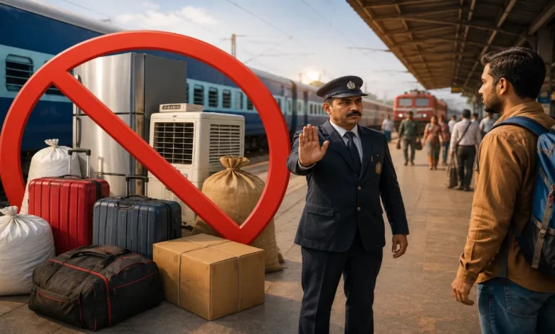 train, indian, railways, luggage, rules