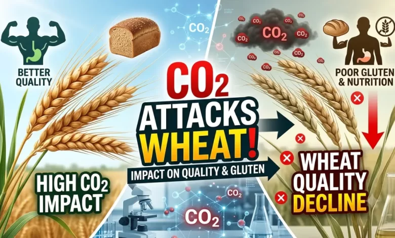 गेहूं, CO2, Wheat, Quality, Climate Change