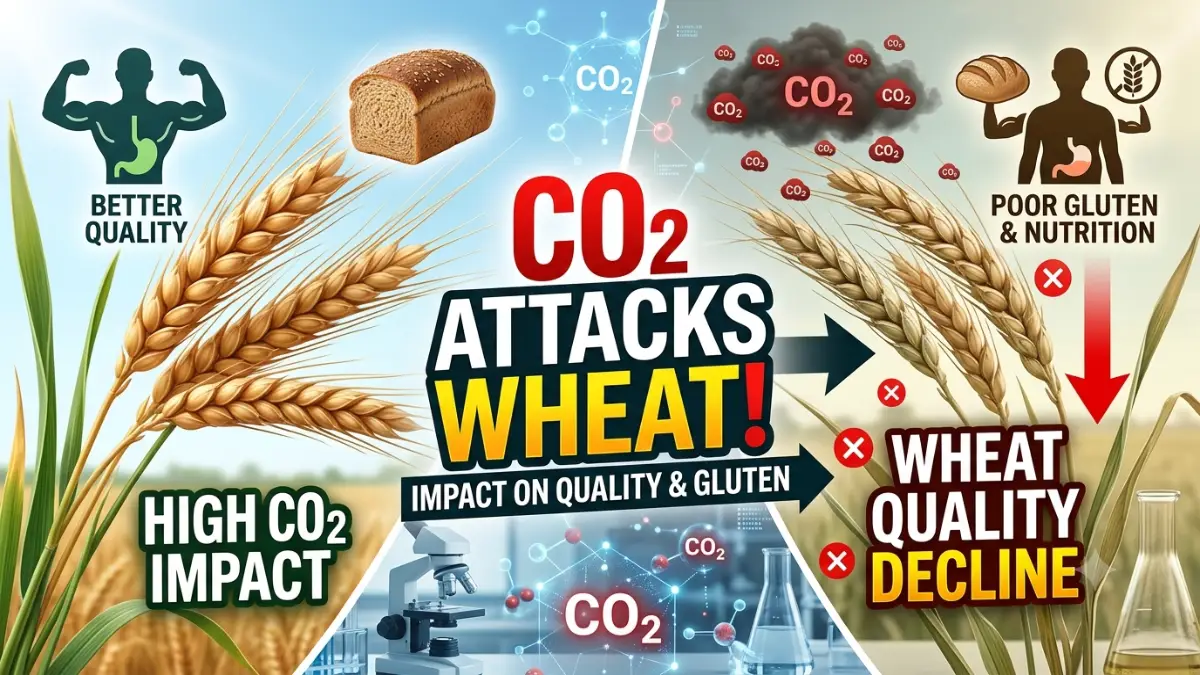 गेहूं, CO2, Wheat, Quality, Climate Change
