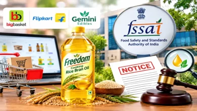 FSSAI, Notice, BigBasket, Flipkart, Gemini Edibles,