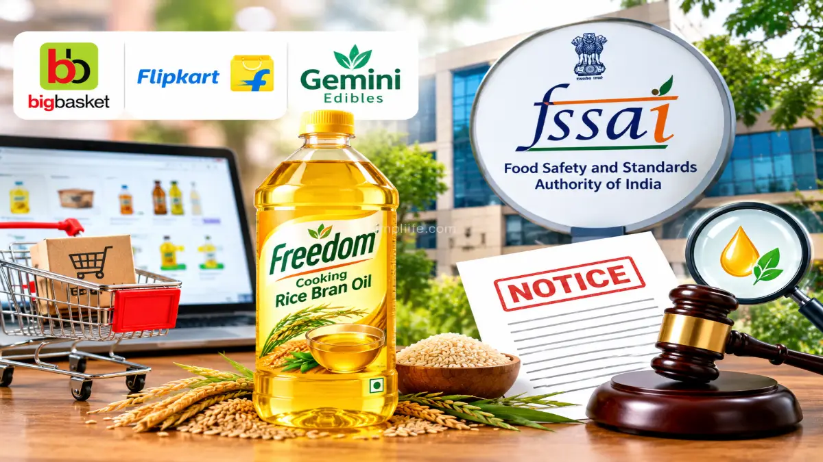 FSSAI, Notice, BigBasket, Flipkart, Gemini Edibles,