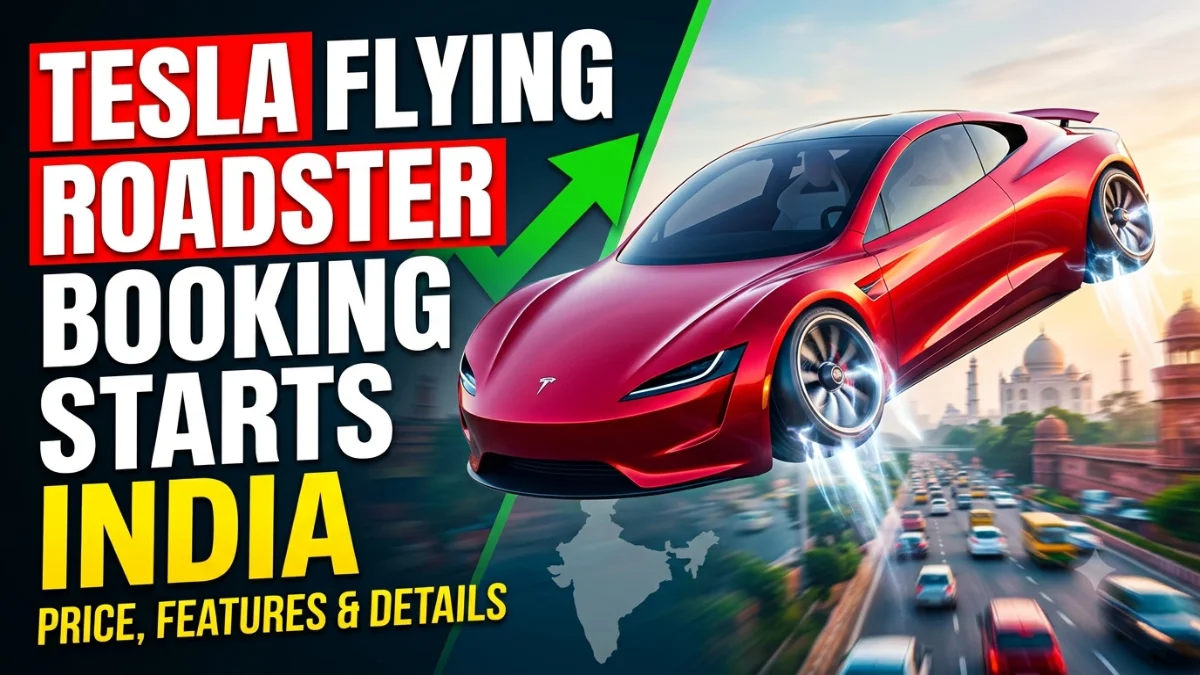 Tesla Roadster, टेस्ला रोडस्टर, Flying Car India, फ्लाइंग कार, Tesla Booking